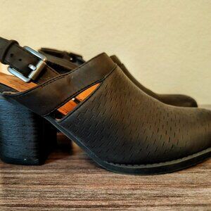 Soul Naturalizer Tally Slingback Clog Mules Black Size 7.5W